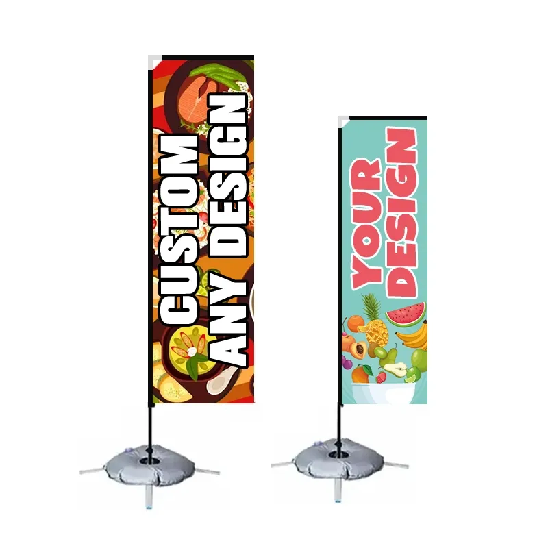 직사각형 해변 깃발