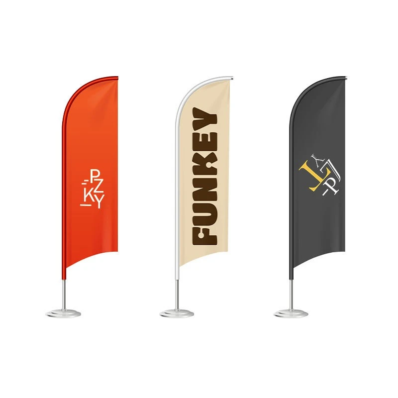 테이블 깃털 해변 깃발