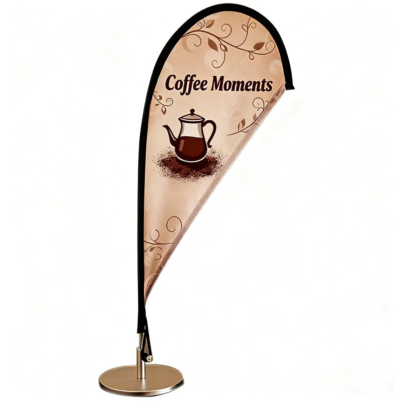 테이블 눈물방울 해변 깃발